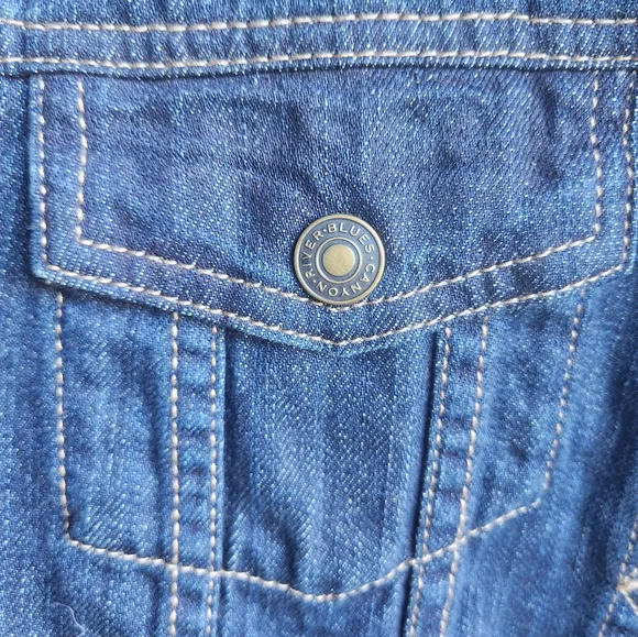 Canyon River Blues Denim Jean Jacket Size Medium Cotton - Picture 7 of 10
